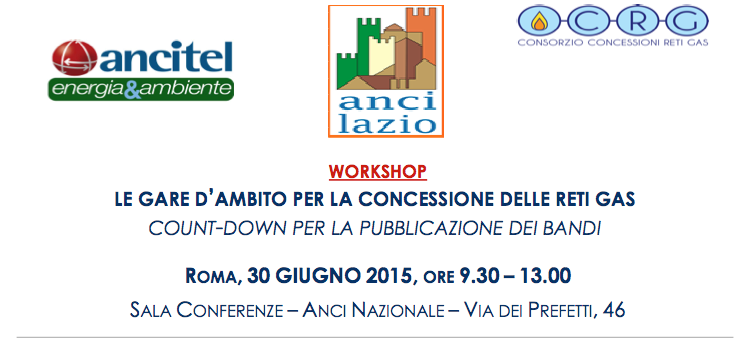 LE GARE D’AMBITO PER LA CONCESSIONE DELLE RETI GAS COUNT-DOWN PER LA PUBBLICAZIONE DEI BANDI