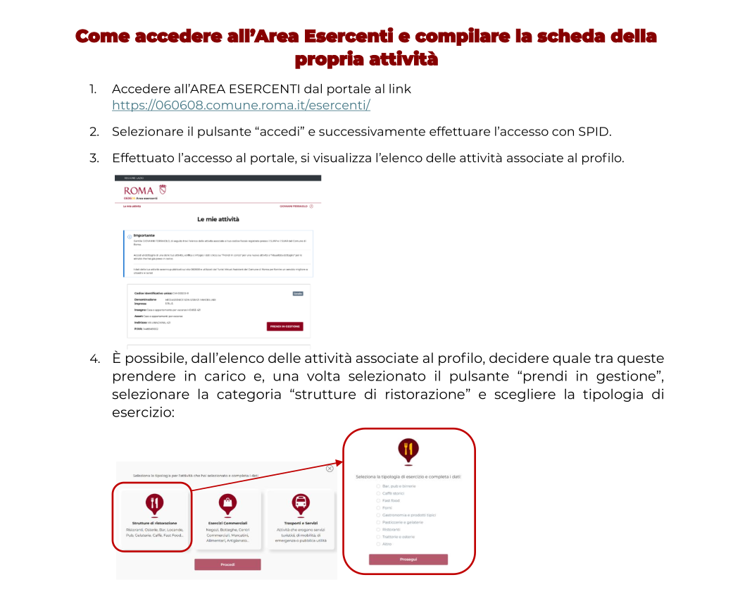 Area Esercenti